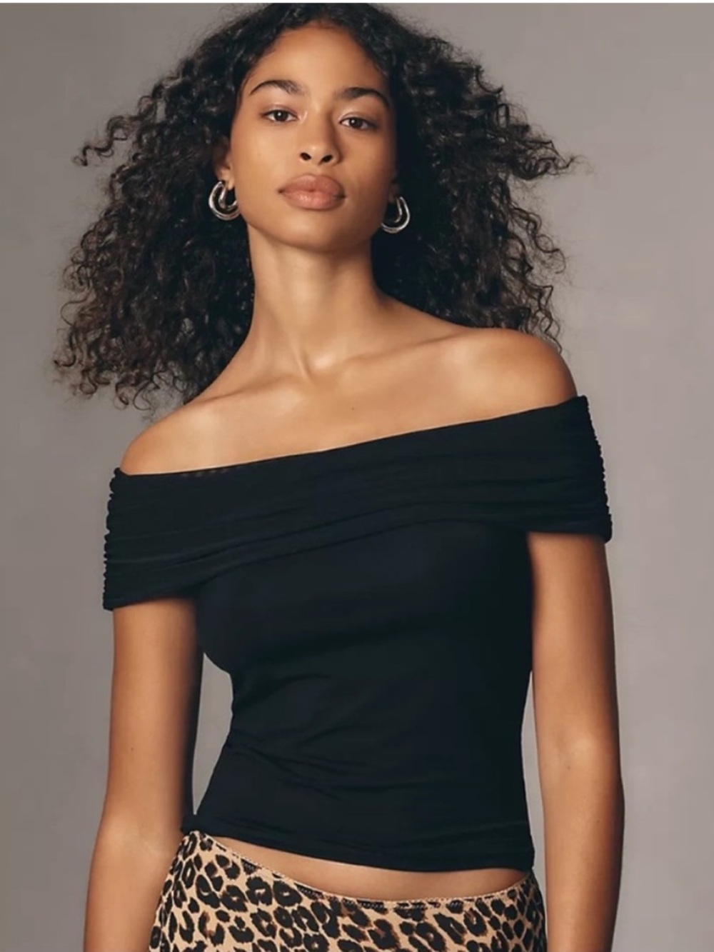 NEW Reformation Rosaline Knit Top Black Size Small